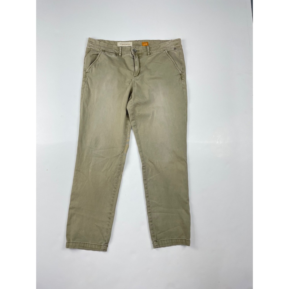 Pilcro and the Letterpress Stet Slim Khaki Chino Pants Size 31 Tan Mid Rise